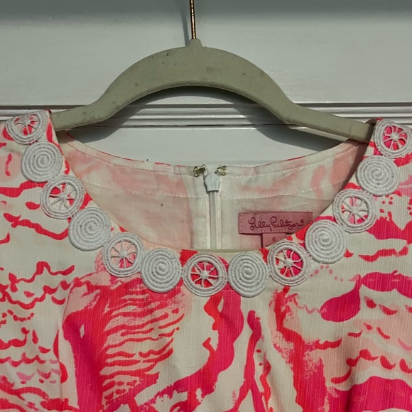 Lilly Pulitzer Size 6 Pink Shift Dress - Picture 3 of 5
